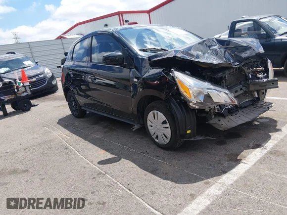 ✅ 2024 Mitsubishi Mirage ES • VIN: ML32AUHJ9RH000252 • Lot: 45447268. Wystawiony na IAAI z przebiegiem 36 773 mil. Bezpłatny archiwum sprzedaży aukcyjnych z USA i szczegółowy raport historii pojazdu na DreamBid. Zdjęcie 1.