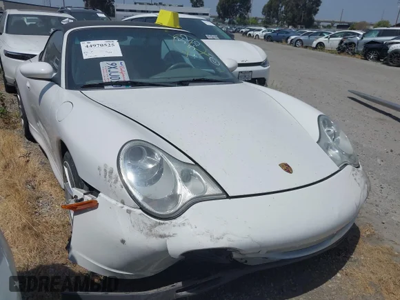 ✅ 2004 Porsche 911 Carrera • VIN: WP0CA299X4S651055 • Lot: 44970525. Listed on IAAI with 108,591 mi. Free auction sales archive from the USA and detailed vehicle history report at DreamBid. Image 1.