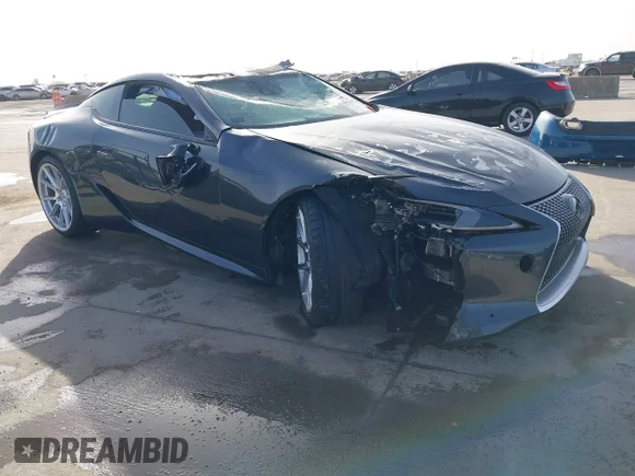 ✅ 2018 Lexus LC 500h • VIN: JTHHP5AY1JA005511 • Lot: 41833067. Listed on IAAI with 19,156 mi. Free auction sales archive from the USA and detailed vehicle history report at DreamBid. Image 1.