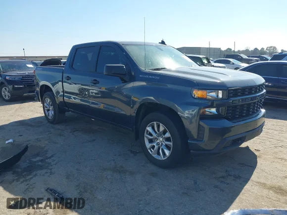 ✅ 2020 Chevrolet Silverado 1500 Custom • VIN: 3GCPYBEK5LG204161 • Lot: 44247779. Wystawiony na IAAI z przebiegiem 80 534 mil. Bezpłatny archiwum sprzedaży aukcyjnych z USA i szczegółowy raport historii pojazdu na DreamBid. Zdjęcie 1.