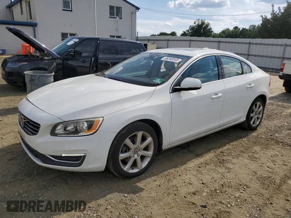 ✅ 2016 Volvo S60 T5 Drive-E Premier • VIN: YV126MFK6G2414433 • Lot: 68348555. Listed on Copart with 6,256 mi. Free auction sales archive from the USA and detailed vehicle history report at DreamBid. Image 1.