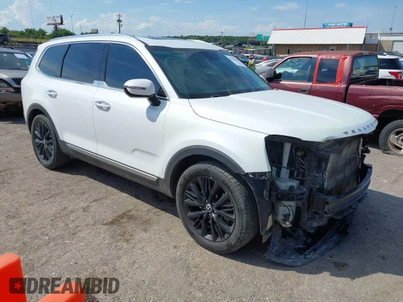 ✅ 2020 Kia Telluride SX • VIN: 5XYP5DHC1LG037515 • Лот: 42955609. Опубликован ранее на IAAI с пробегом 106 379 миль. Бесплатный доступ к архиву аукционных продаж из США и подробный отчёт об истории автомобиля на DreamBid. Изображение 1.