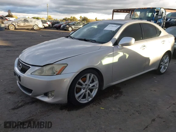 ✅ 2007 Lexus IS 250 • VIN: JTHBK262475035028 • Lot: 43704360. Listed on IAAI with 107,971 mi. Free auction sales archive from the USA and detailed vehicle history report at DreamBid. Image 2.