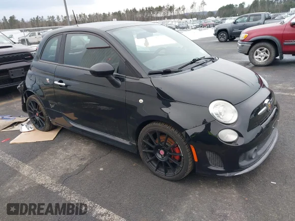 ✅ 2015 FIAT 500 Abarth • VIN: 3C3CFFFH2FT502116 • Lot: 44116980. Listed on IAAI with 99,984 mi. Free auction sales archive from the USA and detailed vehicle history report at DreamBid. Image 1.