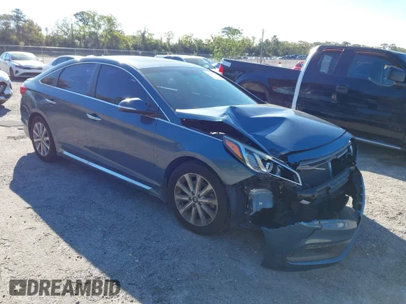 ✅ 2016 Hyundai Sonata Limited • VIN: 5NPE34AF7GH416020 • Lot: 44633726. Listed on IAAI with 102,017 mi. Free auction sales archive from the USA and detailed vehicle history report at DreamBid. Image 1.