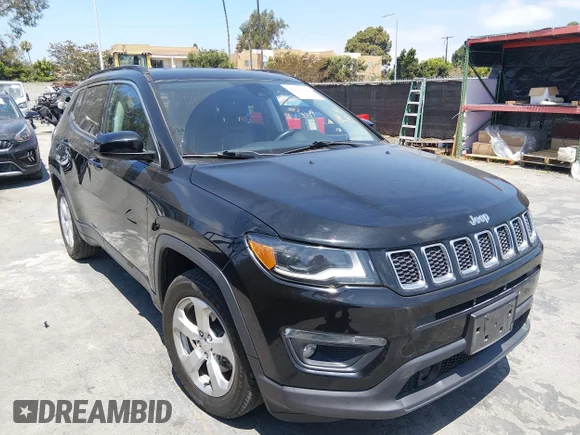 ✅ 2018 Jeep Compass Latitude • VIN: 3C4NJCBBXJT293123 • Lot: 45115100. Listed on IAAI with 46,454 mi. Free auction sales archive from the USA and detailed vehicle history report at DreamBid. Image 1.