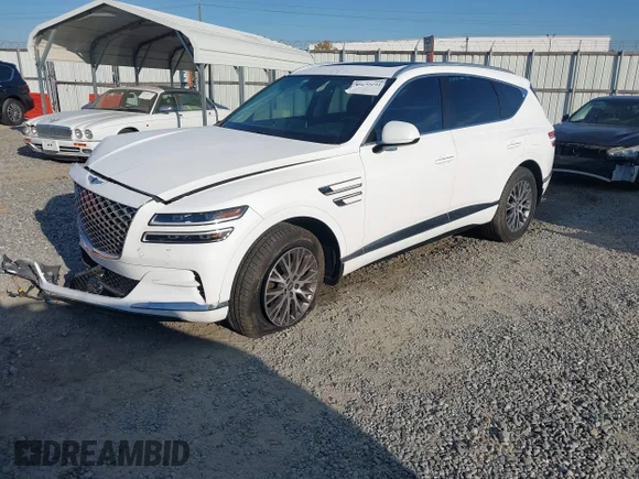 ✅ 2022 Genesis GV80 • VIN: KMUHB4SB4NU083125 • Лот: 43625291. Опубліковано раніше на IAAI з пробігом 72 667 миль. Безкоштовний доступ до архіву аукціонних продажів зі США та докладний звіт про історію автомобіля на DreamBid. Зображення 2.