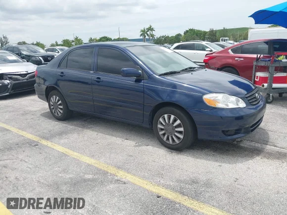 ✅ 2003 Toyota Corolla CE • VIN: JTDBR32E730034661 • Lot: 45269362. Listed on IAAI with 161,478 mi. Free auction sales archive from the USA and detailed vehicle history report at DreamBid. Image 1.
