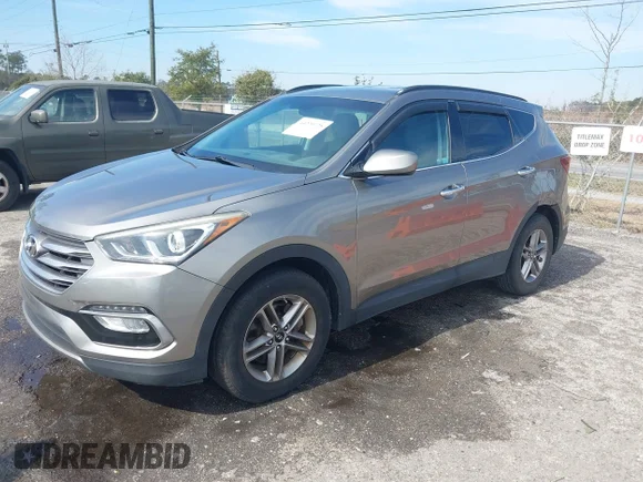 ✅ 2017 Hyundai Santa Fe 2.4L • VIN: 5NMZU3LB1HH002880 • Лот: 44229728. Опубликован ранее на IAAI с пробегом 154 765 миль. Бесплатный доступ к архиву аукционных продаж из США и подробный отчёт об истории автомобиля на DreamBid. Изображение 2.