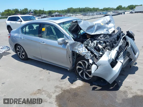 ✅ 2017 Honda Accord EX-L • VIN: 1HGCR3F85HA016025 • Лот: 45453338. Опубликован ранее на IAAI с пробегом Не указан. Бесплатный доступ к архиву аукционных продаж из США и подробный отчёт об истории автомобиля на DreamBid. Изображение 1.