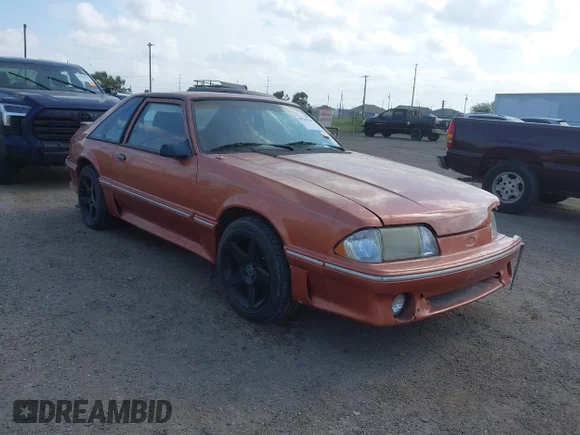 ✅ 1988 Ford Mustang GT • VIN: 1FABP42E0JF247835 • Lot: 44768226. Listed on IAAI with 156,501 mi. Free auction sales archive from the USA and detailed vehicle history report at DreamBid. Image 1.