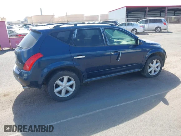 ✅ 2005 Nissan Murano SL • VIN: JN8AZ08W45W406066 • Lot: 44081521. Wystawiony na IAAI z przebiegiem Nie podano. Bezpłatny archiwum sprzedaży aukcyjnych z USA i szczegółowy raport historii pojazdu na DreamBid. Zdjęcie 4.