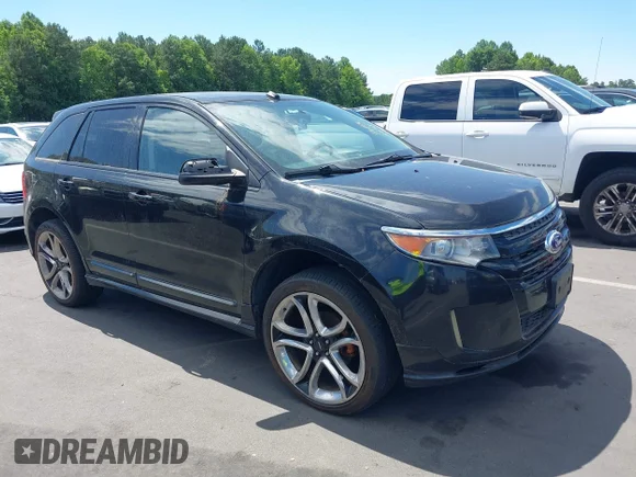 ✅ 2013 Ford Edge Sport • VIN: 2FMDK4AK7DBA93554 • Lot: 45389974. Listed on IAAI with 183,672 mi. Free auction sales archive from the USA and detailed vehicle history report at DreamBid. Image 1.