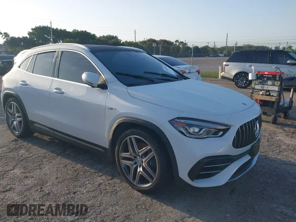 ✅ 2022 Mercedes-Benz GLA 45 AMG • VIN: W1N4N5DB7NJ338355 • Lot: 41973003. Listed on IAAI with Not provided. Free auction sales archive from the USA and detailed vehicle history report at DreamBid. Image 1.