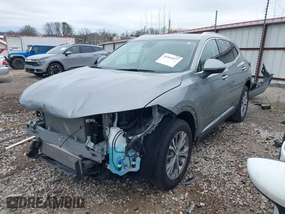 ✅ 2023 Buick Envision Preferred • VIN: LRBAZLR46PD116399 • Лот: 41541977. Опубликован ранее на IAAI с пробегом 19 362 миль. Бесплатный доступ к архиву аукционных продаж из США и подробный отчёт об истории автомобиля на DreamBid. Изображение 2.