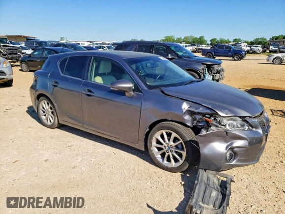 ✅ 2012 Lexus CT 200h Premium • VIN: JTHKD5BH4C2063915 • Лот: 48952576. Опубліковано раніше на Copart з пробігом 59 009 миль. Безкоштовний доступ до архіву аукціонних продажів зі США та докладний звіт про історію автомобіля на DreamBid. Зображення 4.