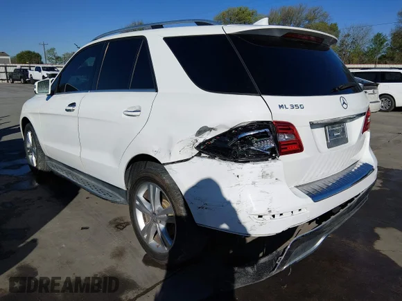 ✅ 2015 Mercedes-Benz M 350 • VIN: 4JGDA5JB4FA496804 • Lot: 44594260. Listed on IAAI with 181,360 mi. Free auction sales archive from the USA and detailed vehicle history report at DreamBid. Image 3.