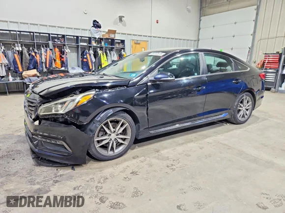 ✅ 2017 Hyundai Sonata Sport • VIN: 5NPE34AB1HH544882 • Lot: 55312576. Listed on Copart with 90,065 mi. Free auction sales archive from the USA and detailed vehicle history report at DreamBid. Image 1.