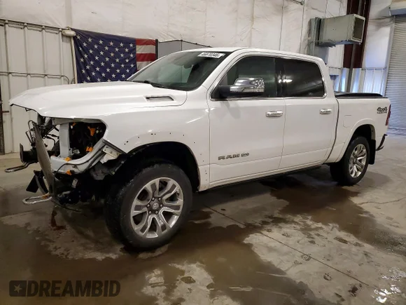 ✅ 2021 Ram 1500 Longhorn • VIN: 1C6SRFKT2MN548624 • Lot: 46870346. Wystawiony na Copart z przebiegiem 54 915 mil. Bezpłatny archiwum sprzedaży aukcyjnych z USA i szczegółowy raport historii pojazdu na DreamBid. Zdjęcie 1.