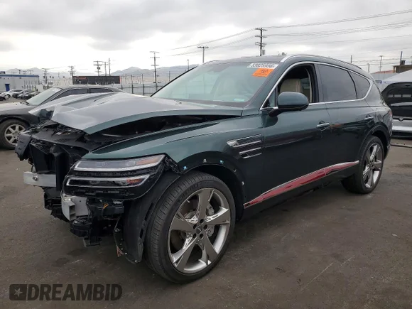 ✅ 2023 Genesis GV80 • VIN: KMUHCESC7PU129433 • Лот: 53825956. Опубликован ранее на Copart с пробегом 19 392 миль. Бесплатный доступ к архиву аукционных продаж из США и подробный отчёт об истории автомобиля на DreamBid. Изображение 1.