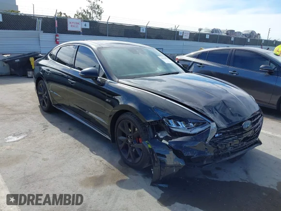 ✅ 2022 Hyundai Sonata N Line Night Edition • VIN: 5NPEK4JCXNH141992 • Лот: 45024977. Опубликован ранее на IAAI с пробегом 35 947 миль. Бесплатный доступ к архиву аукционных продаж из США и подробный отчёт об истории автомобиля на DreamBid. Изображение 1.