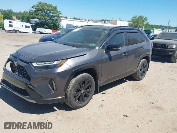 ✅ 2022 Toyota RAV4 Hybrid XSE • VIN: JTME6RFV5NJ019673 • Lot: 45283864. Listed on IAAI with 40,534 mi. Free auction sales archive from the USA and detailed vehicle history report at DreamBid. Image 2.