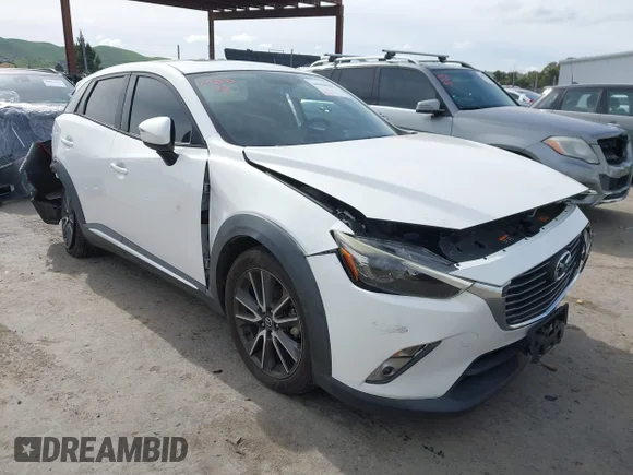 ✅ 2017 Mazda CX-3 Grand Touring • VIN: JM1DKDD78H0153991 • Lot: 44448188. Wystawiony na IAAI z przebiegiem 89 904 mil. Bezpłatny archiwum sprzedaży aukcyjnych z USA i szczegółowy raport historii pojazdu na DreamBid. Zdjęcie 1.