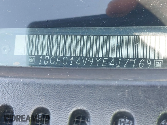 ✅ 2000 Chevrolet Silverado 1500 LS • VIN: 1GCEC14V9YE417169 • Лот: 43195576. Опубліковано раніше на IAAI з пробігом 249 292 миль. Безкоштовний доступ до архіву аукціонних продажів зі США та докладний звіт про історію автомобіля на DreamBid. Зображення 9.