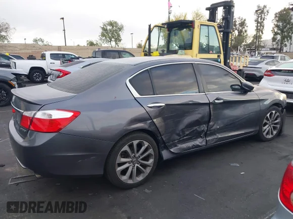 ✅ 2013 Honda Accord Sport • VIN: 1HGCR2F55DA082682 • Lot: 44824775. Listed on IAAI with 203,685 mi. Free auction sales archive from the USA and detailed vehicle history report at DreamBid. Image 6.