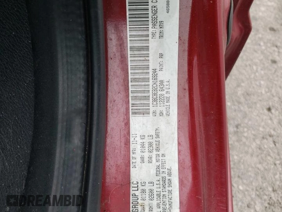 ✅ 2012 Chrysler 200 Touring • VIN: 1C3BCBEB2CN169244 • Lot: 85523825. Wystawiony na Copart z przebiegiem 139 222 mil. Bezpłatny archiwum sprzedaży aukcyjnych z USA i szczegółowy raport historii pojazdu na DreamBid. Zdjęcie 12.