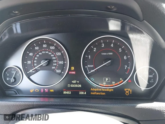 ✅ 2015 BMW 3 Series 335i • VIN: WBA3A9G52FNS66600 • Лот: 44715253. Опубліковано раніше на IAAI з пробігом 89 453 миль. Безкоштовний доступ до архіву аукціонних продажів зі США та докладний звіт про історію автомобіля на DreamBid. Зображення 7.