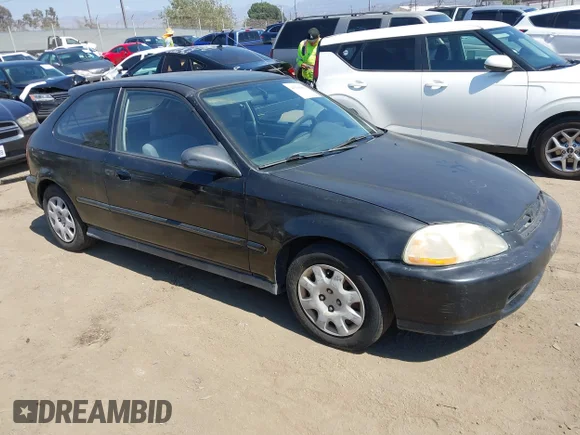 ✅ 1998 Honda Civic DX • VIN: 2HGEJ6344WH118580 • Лот: 43290364. Опубліковано раніше на IAAI з пробігом 166 786 миль. Безкоштовний доступ до архіву аукціонних продажів зі США та докладний звіт про історію автомобіля на DreamBid. Зображення 1.
