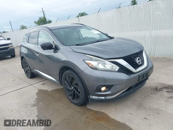 ✅ 2017 Nissan Murano SV • VIN: 5N1AZ2MG7HN135872 • Лот: 45170340. Опубліковано раніше на IAAI з пробігом 105 918 миль. Безкоштовний доступ до архіву аукціонних продажів зі США та докладний звіт про історію автомобіля на DreamBid. Зображення 1.