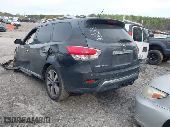 ✅ 2013 Nissan Pathfinder Platinum • VIN: 5N1AR2MN0DC617233 • Lot: 44691402. Wystawiony na IAAI z przebiegiem Nie podano. Bezpłatny archiwum sprzedaży aukcyjnych z USA i szczegółowy raport historii pojazdu na DreamBid. Zdjęcie 3.