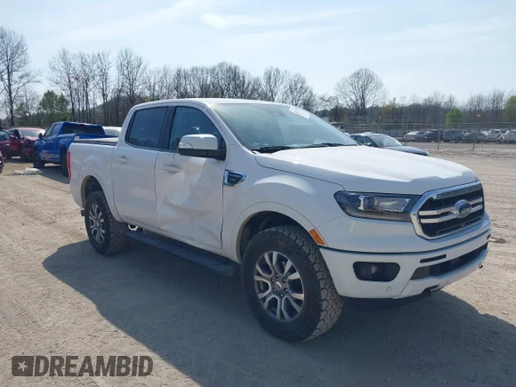 ✅ 2019 Ford Ranger Lariat • VIN: 1FTER4FH7KLA92922 • Lot: 44713010. Listed on IAAI with 71,816 mi. Free auction sales archive from the USA and detailed vehicle history report at DreamBid. Image 1.