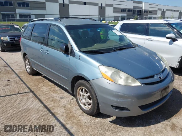 ✅ 2008 Toyota Sienna LE • VIN: 5TDZK23C58S153338 • Lot: 45068634. Listed on IAAI with 203,452 mi. Free auction sales archive from the USA and detailed vehicle history report at DreamBid. Image 1.