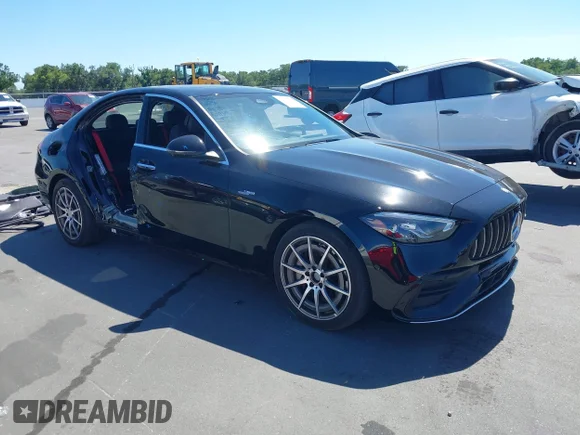 ✅ 2024 Mercedes-Benz C 43 AMG • VIN: W1KAF8HB8RR184268 • Лот: 45045118. Опубліковано раніше на IAAI з пробігом 61 685 миль. Безкоштовний доступ до архіву аукціонних продажів зі США та докладний звіт про історію автомобіля на DreamBid. Зображення 1.