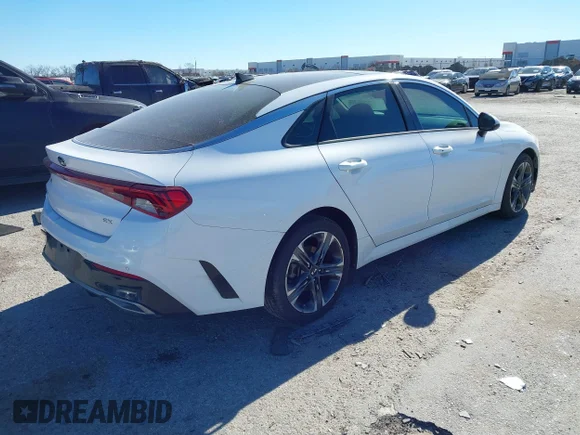 ✅ 2021 Kia K5 EX • VIN: 5XXG34J20MG037423 • Lot: 41250648. Wystawiony na IAAI z przebiegiem 66 439 mil. Bezpłatny archiwum sprzedaży aukcyjnych z USA i szczegółowy raport historii pojazdu na DreamBid. Zdjęcie 4.