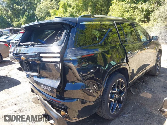 ✅ 2025 Chevrolet Traverse AWD High Country • VIN: 1GNEVKRS6SJ178359 • Lot: 43088601. Wystawiony na IAAI z przebiegiem 14 026 mil. Bezpłatny archiwum sprzedaży aukcyjnych z USA i szczegółowy raport historii pojazdu na DreamBid. Zdjęcie 4.