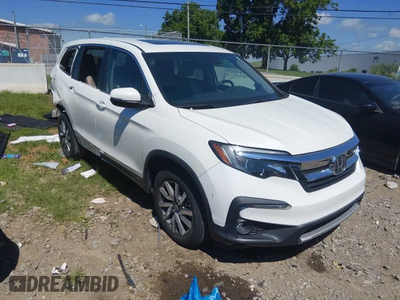 ✅ 2019 Honda Pilot EX-L • VIN: 5FNYF5H58KB039440 • Lot: 45381191. Listed on IAAI with 123,408 mi. Free auction sales archive from the USA and detailed vehicle history report at DreamBid. Image 1.