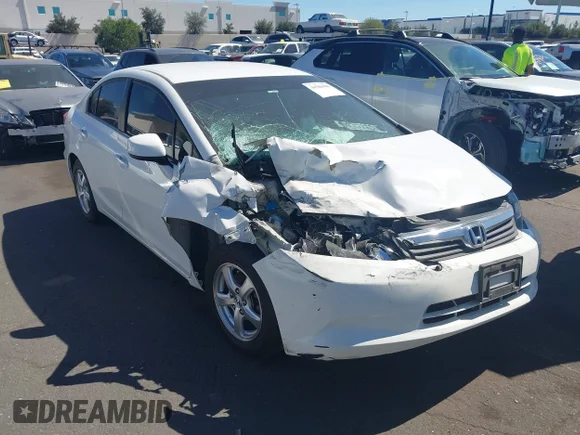 ✅ 2012 Honda Civic CNG • VIN: 19XFB5F52CE002719 • Лот: 44586008. Опубликован ранее на IAAI с пробегом 140 899 миль. Бесплатный доступ к архиву аукционных продаж из США и подробный отчёт об истории автомобиля на DreamBid. Изображение 1.