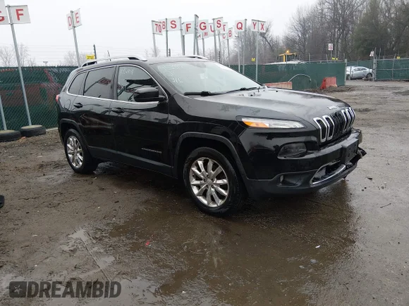 ✅ 2017 Jeep Cherokee Limited • VIN: 1C4PJMDS7HW658258 • Lot: 44524418. Listed on IAAI with 138,707 mi. Free auction sales archive from the USA and detailed vehicle history report at DreamBid. Image 1.