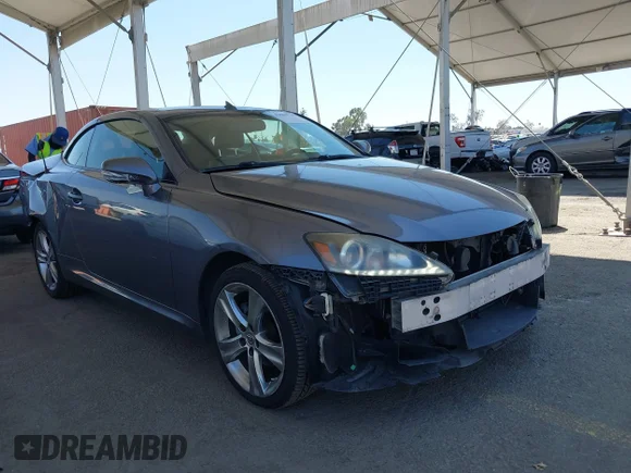 ✅ 2013 Lexus IS 250 C • VIN: JTHFF2C25D2527557 • Лот: 42865719. Опубліковано раніше на IAAI з пробігом 125 246 миль. Безкоштовний доступ до архіву аукціонних продажів зі США та докладний звіт про історію автомобіля на DreamBid. Зображення 1.