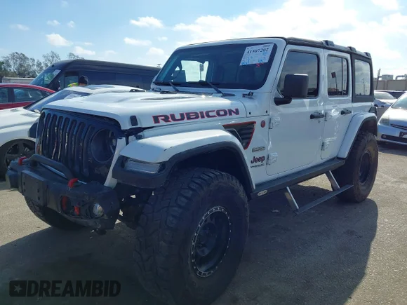 ✅ 2020 Jeep Wrangler Unlimited Rubicon • VIN: 1C4HJXFN8LW307221 • Lot: 41507202. Wystawiony na IAAI z przebiegiem 88 312 mil. Bezpłatny archiwum sprzedaży aukcyjnych z USA i szczegółowy raport historii pojazdu na DreamBid. Zdjęcie 2.