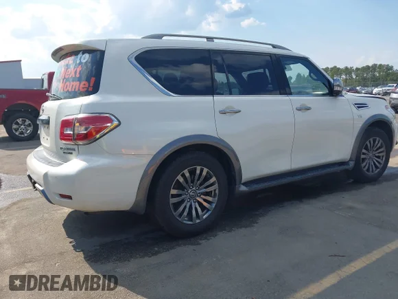 ✅ 2018 Nissan Armada SV • VIN: JN8AY2NC6J9556097 • Lot: 43302584. Wystawiony na IAAI z przebiegiem 149 259 mil. Bezpłatny archiwum sprzedaży aukcyjnych z USA i szczegółowy raport historii pojazdu na DreamBid. Zdjęcie 4.