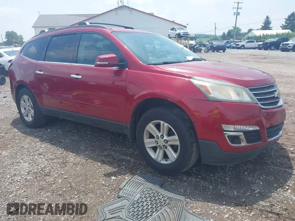 ✅ 2014 Chevrolet Traverse LT • VIN: 1GNKVGKDXEJ262779 • Lot: 45362685. Wystawiony na IAAI z przebiegiem 200 308 mil. Bezpłatny archiwum sprzedaży aukcyjnych z USA i szczegółowy raport historii pojazdu na DreamBid. Zdjęcie 1.