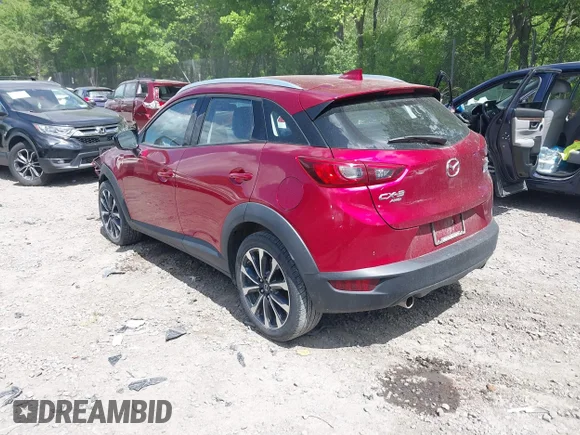 ✅ 2019 Mazda CX-3 Touring • VIN: JM1DKFC73K0410382 • Lot: 45238853. Wystawiony na IAAI z przebiegiem 74 054 mil. Bezpłatny archiwum sprzedaży aukcyjnych z USA i szczegółowy raport historii pojazdu na DreamBid. Zdjęcie 3.