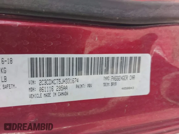 ✅ 2018 Dodge Charger R/T • VIN: 2C3CDXCT5JH331674 • Lot: 44694593. Wystawiony na IAAI z przebiegiem 67 056 mil. Bezpłatny archiwum sprzedaży aukcyjnych z USA i szczegółowy raport historii pojazdu na DreamBid. Zdjęcie 9.