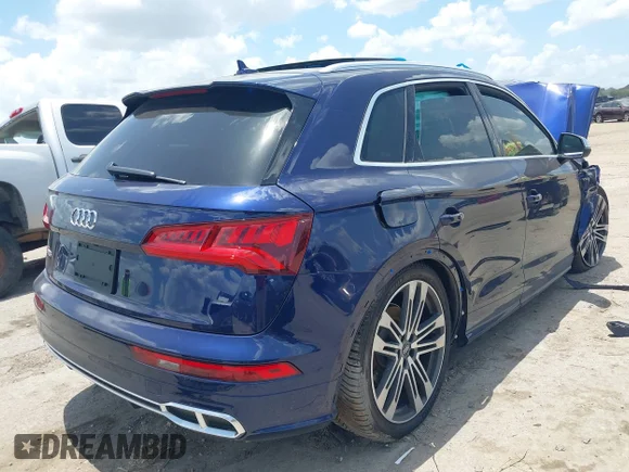 ✅ 2018 Audi SQ5 Prestige • VIN: WA1C4AFY0J2021161 • Лот: 42427823. Опубліковано раніше на IAAI з пробігом 97 188 миль. Безкоштовний доступ до архіву аукціонних продажів зі США та докладний звіт про історію автомобіля на DreamBid. Зображення 4.