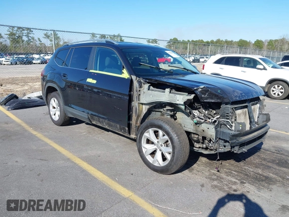 ✅ 2018 Volkswagen Atlas S • VIN: 1V2AR2CA9JC536034 • Lot: 41632202. Wystawiony na IAAI z przebiegiem 152 181 mil. Bezpłatny archiwum sprzedaży aukcyjnych z USA i szczegółowy raport historii pojazdu na DreamBid. Zdjęcie 1.
